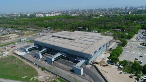 Construction of the runway 12 Stock Footage 106364602