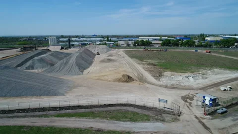 Construction of the runway 3 Stock Footage 106365003