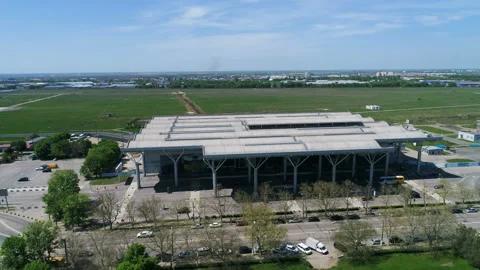 Construction of the runway 4 Stock Footage 106365254