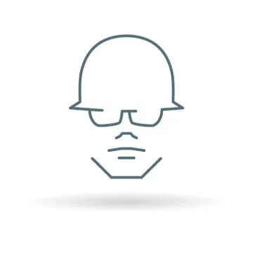 Construction safety gear icon Stock Illustration