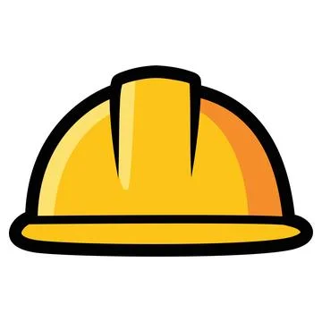 Construction Safety Helmet Hard Hat Icon Protective Equipment Vector Illust.. Stock Illustration