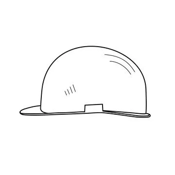 Construction Safety Helmet Illustrazione stock