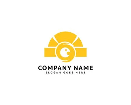 Construction Safety Helmet Logo Template Stock Illustration