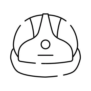 Construction safety helmet personal protective equipment icon Stock-Illustration