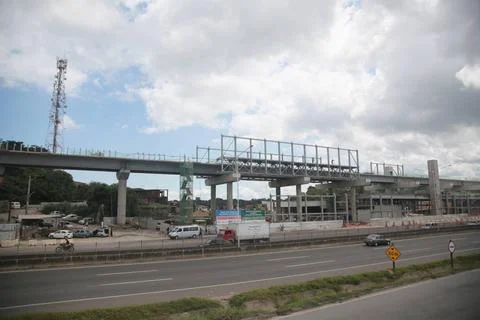  construction of the Salvador subway line salvador, bahia, brazil - april ... Stock Photos