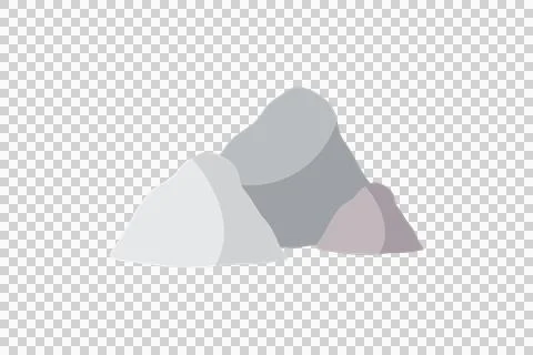 Construction Sand Piles Vector Illustration Set Stock Illustration