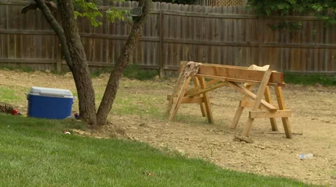 Construction saw horse Stock Footage 52750809