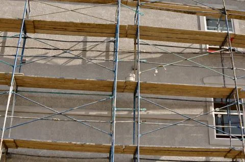 Construction scaffolding Foto stock