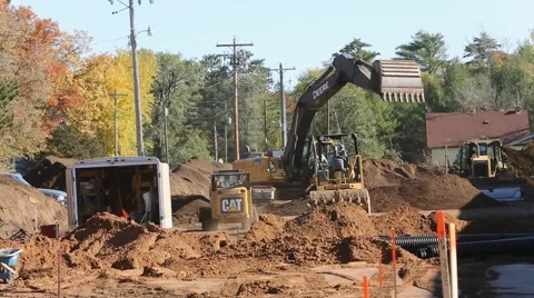 CONSTRUCTION SCENE Stock Footage 42854815