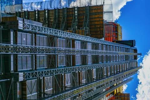 Construction scene in New York Stock Photos