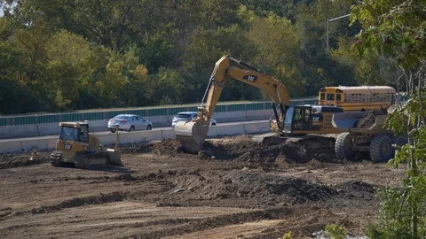 Construction Scoop and Push-Apple ProRes 422 Video stock 122257754