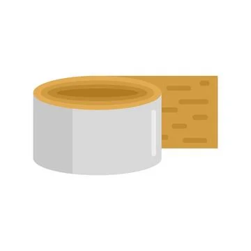 Construction scotch icon flat isolated Stock Illustration