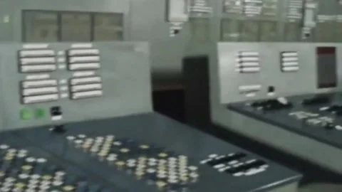 Construction of the second stage of the Chernobyl nuclear power plant (1980) 스톡 동영상 238601270