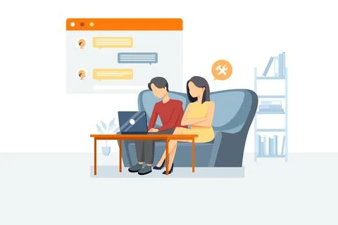 Construction service Illustration concept. Flat illustration isolated on whit Stock Illustration