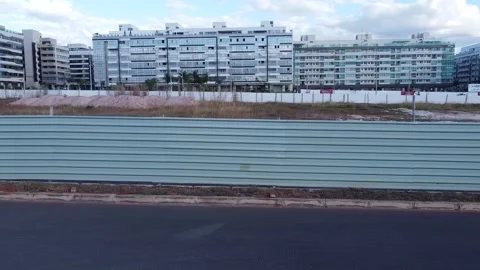 Construction set to begin of new commercial buildings and apartments in Brasilia Stock Footage 246773373