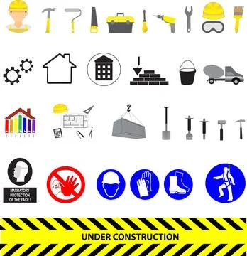Construction set of icons Stock Illustration