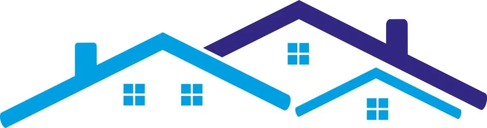 CONSTRUCTION OF SEVERAL HOUSING Stockillustratie