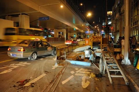 Construction in Shanghai Stock Photos