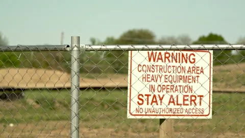 Construction Sign Stock Footage 164179363