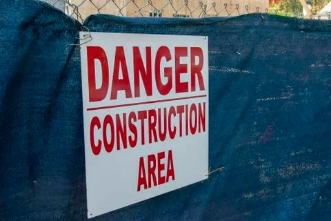 Construction sign Stock Photos