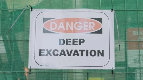 Construction Sign for roadworks Stock-Footage 76736680