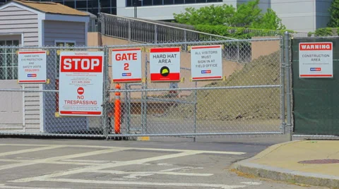 Construction Signs Video stock 39053743