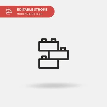 Construction Simple vector icon. Illustration symbol design template for web  스톡 일러스트