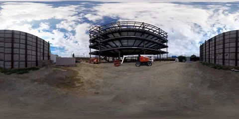 Construction Site 01 - 4K 360VR Stock Footage 91904611