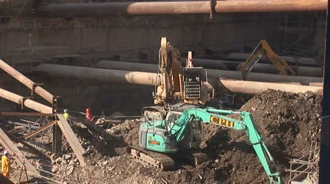 Construction site 2 Stock Footage 1016948