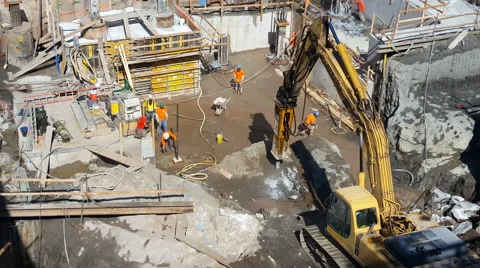 Construction Site 4K Stock Footage 54795416