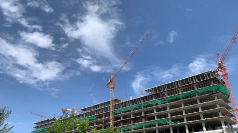 Construction site 4k Video stock 243492666