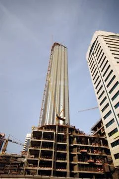 Construction site in abu dhabi Stock Photos