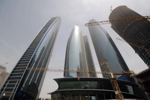 Construction site in abu dhabi Stock Photos