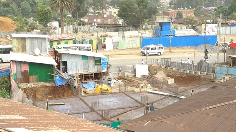 Construction site in Addis Ababa, Ethiopia Video stock 87219959