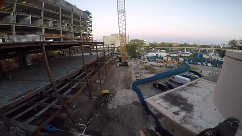 Construction Site Aerial Stock Footage 127530790
