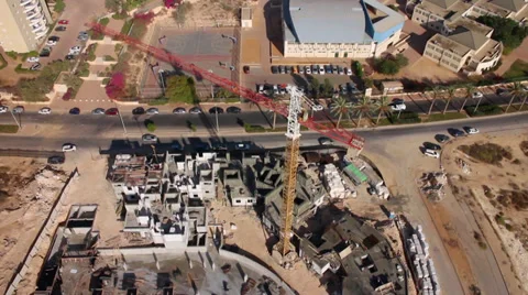 Construction Site -Aerial Shot Video stock 32215207
