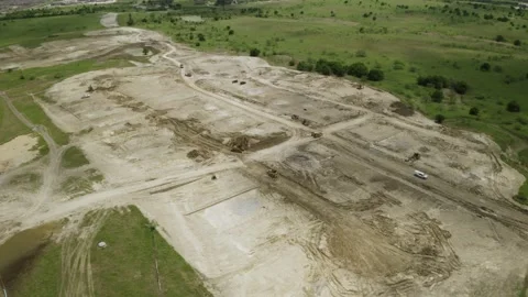 Construction Site Aerial View 1 Stock Footage 197479248
