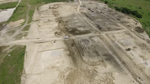 Construction Site Aerial View 2 Stock Footage 197479242