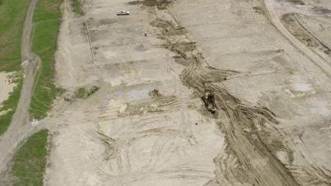 Construction Site Aerial View 4 Stock Footage 197479177