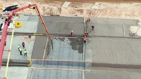 Construction site aerial view Stock Footage 97221310