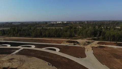 Construction site from the air. Stock Footage 125536513