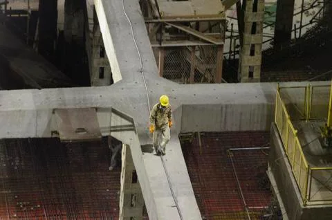 Construction site and architect Stock Photos