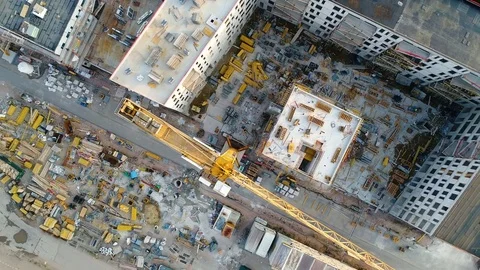Construction site and equipment Видео 79365957