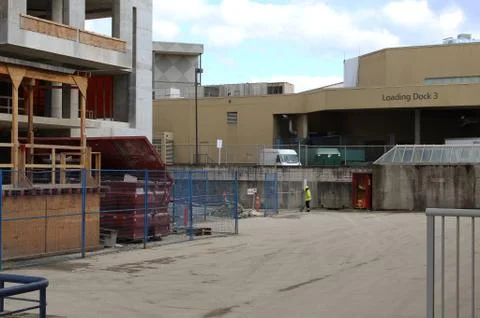 Construction site and loading dock Stock Photos