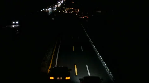 Construction site and traffic on German highway - high-angle view Stock Footage
