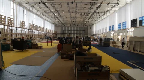 Construction site and workers. Stock Footage 63601285