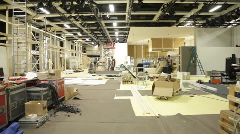 Construction site and workers. Stock Footage 63601338