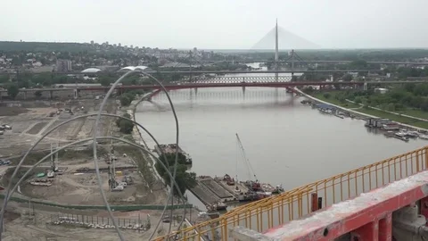 Construction site in Belgrade,Serbia 動画素材 75344045
