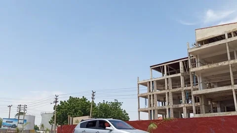 Construction site beside Murtala Muhammad Way — Kano, Nigeria Stock Footage 320060394