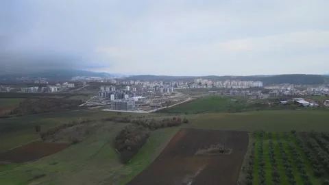 Construction site, builder, worker, engineers, construction cranes Stock Footage 174945943